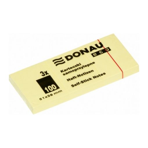 DONAU ECO öntapadós jegyzettömb 38x51mm 3db/cs