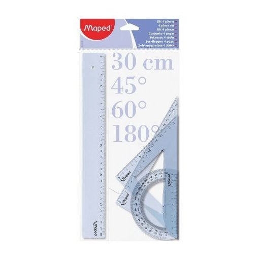 MAPED vonalzókészlet 4db-os