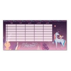 Ars Una órarend (kétoldalas) Magic Forest, Unikornis