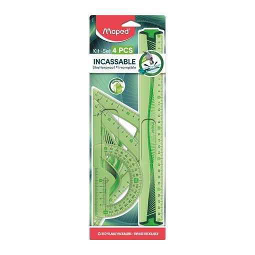 MAPED vonalzókészlet 4db-os, FLEX, hajlítható