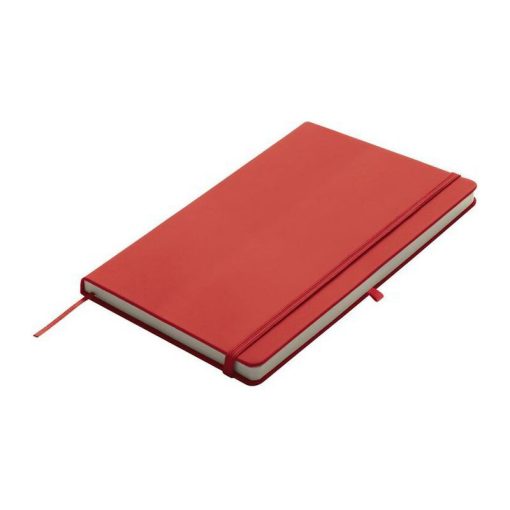 Notesz A/5, gumipánttal, piros