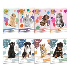   ARS UNA füzet A/5 32 lapos II. osztályos vonalas, Cuki állatok IV, 16-32