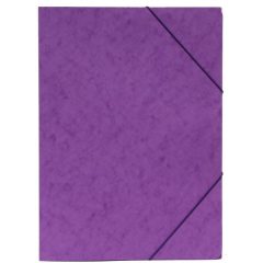 Gumis mappa A/4  karton Prespán, Lila