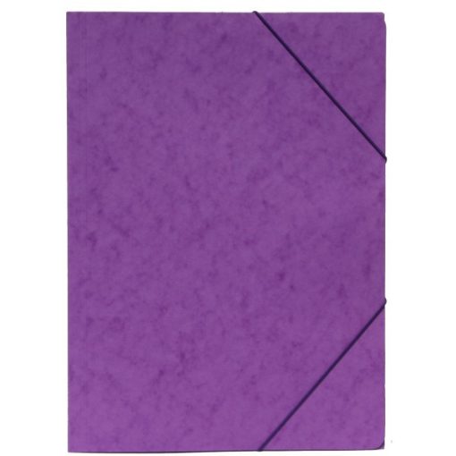 Gumis mappa A/4  karton Prespán, Lila