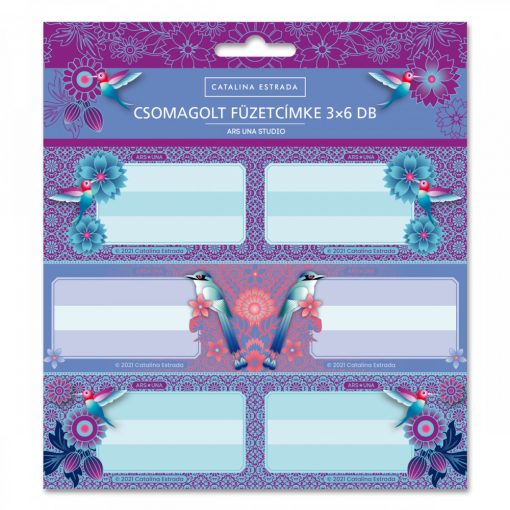 ARS UNA füzetcímke csomagolt, 3x6db Catalina Estrada II