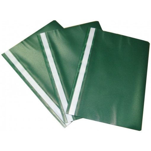 Gyorsfűző A/4 PP, zöld, 10db