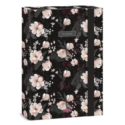 ARS UNA füzetbox  A/4 Flowery Black
