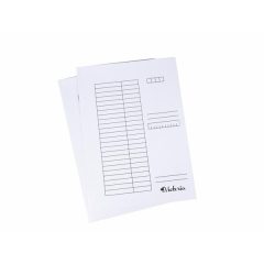 Papír pólyás dosszié A/4 fehér
