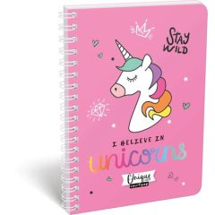 Lizzy Card spirálfüzet A/5 négyzethálós, Unikornis