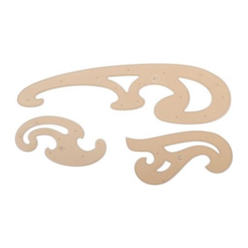 Görbevonalzó készlet ICO 3-as