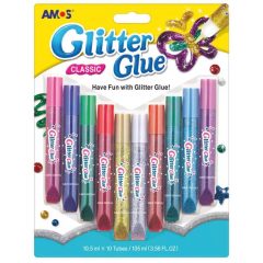 AMOS csillámos ragasztó 10,5ml 10db