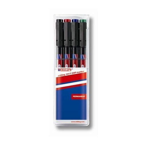 Alkoholos filc EDDING 141 F 0,6mm 4db-os készlet