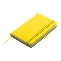Notesz A/6, gumipánttal, sárga
