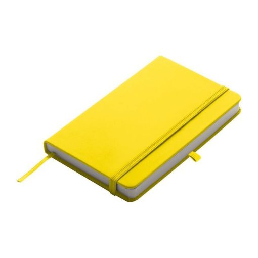 Notesz A/6, gumipánttal, sárga