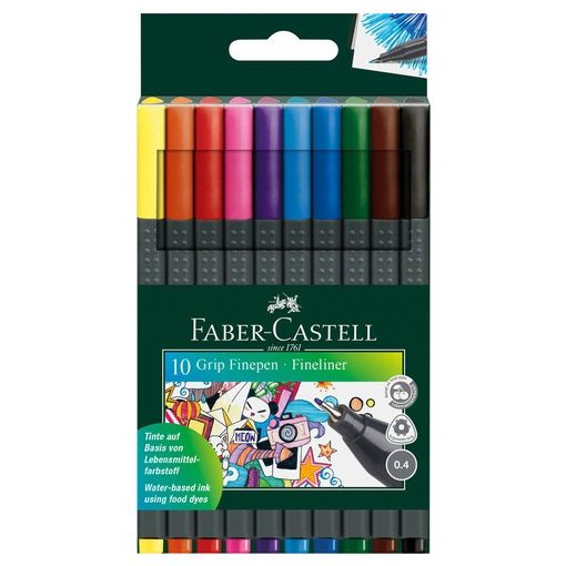 FABER-CASTELL Grip tűfilc készlet 10db 0,4mm