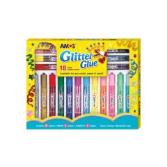 AMOS csillámos ragasztó 10,5ml 18db