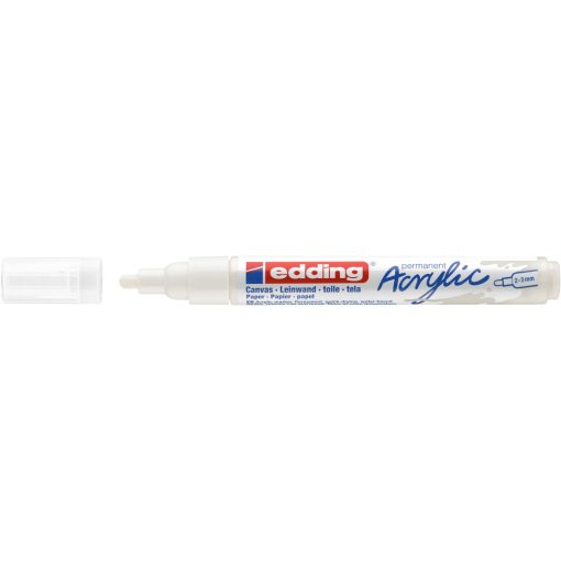 EDDING 5100 AKRIL MARKER B (2-3 MM), Traffic White