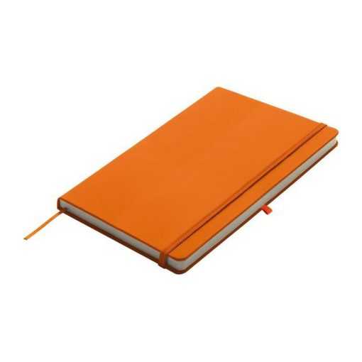 Notesz A/5, gumipánttal, narancssárga
