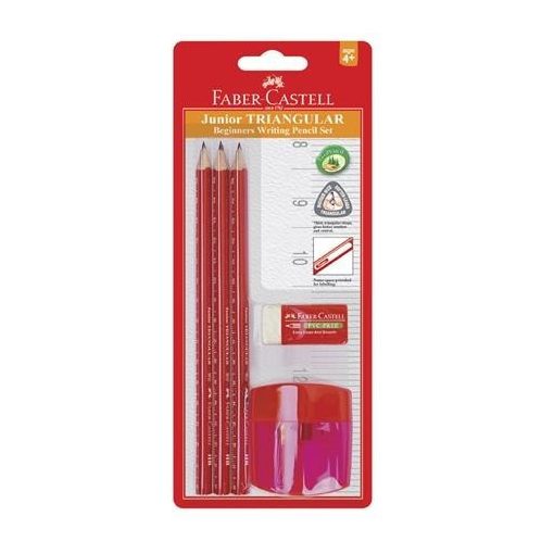 FABER-CASTELL szett grafitceruza,radír, hegyező