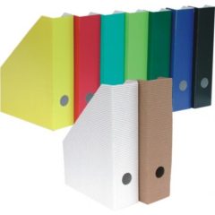 Iratpapucs A/4 összehajtható, karton 8cm sárga