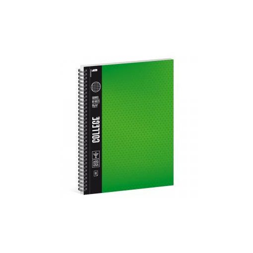 Ars Una  A/4 College spirálfüzet-négyzethálós, zöld