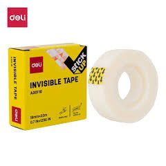 Ragasztószalag DELI 18mm kézzel téphető, írható 33m