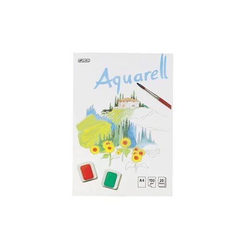 HERLITZ Aquarell, akvarell rajzblokk A/4 20ív