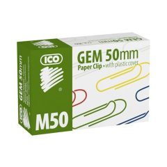 ICO gemkapocs 50 mm-es színes, 100 db/doboz