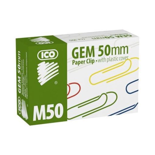 ICO gemkapocs 50 mm-es színes, 100 db/doboz