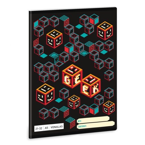 ARS UNA füzet A/5 32 lapos IV. osztályos vonalas, Geek II, 21-32