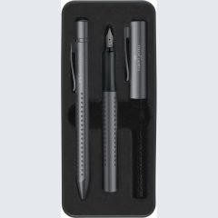 FABER-CASTELL Grip Edition golyóstoll+töltőtoll antracit