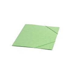 Gumis mappa A/4  karton Prespán, Világoszöld