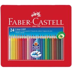 FABER-CASTELL Grip színesceruza 24db fémdobozban