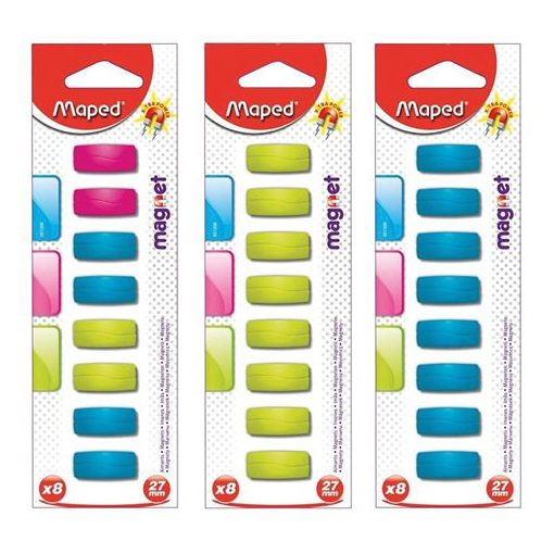 MAPED Mágnes, téglalap, 27mm