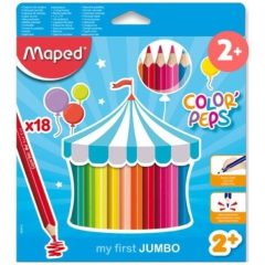 MAPED Color'Peps 18db Jumbo Maxi vastag színesceruza