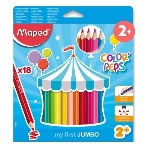 MAPED Color'Peps 18db Jumbo Maxi vastag színesceruza