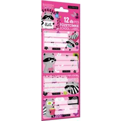 Lizzy Card füzetcímke Raccoon 12db