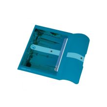HERLITZ A/4 Dokumentumtartó PP, átlátszó kék