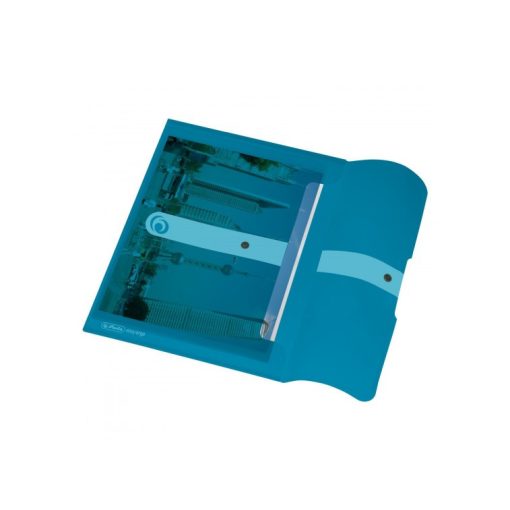 HERLITZ A/4 Dokumentumtartó PP, átlátszó kék