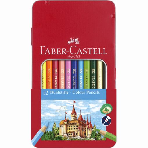 FABER-CASTELL színesceruza 12db fémdobozban