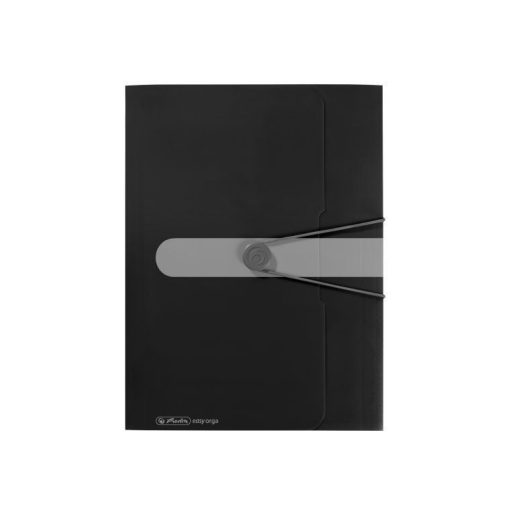 HERLITZ A/4 gumis mappa easy orga to go, fekete
