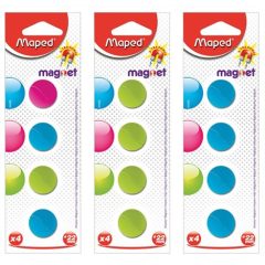MAPED Mágnes, kerek, 22mm
