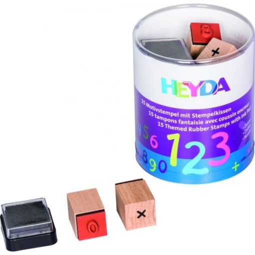 Nyomdakészlet Heyda, 15db-os, párnával, számolós