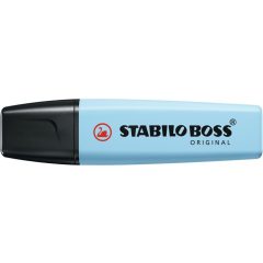   Szövegkiemelő STABILO BOSS pasztell vágott, 2-5mm, jeges kék
