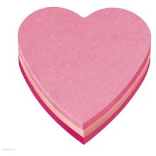Post-it öntapadó jegyzettömb forma, szív