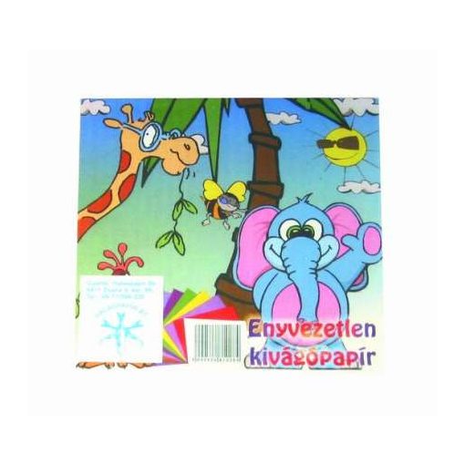 Kivágólap színes 15x15cm 10db/csomag