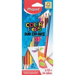 MAPED Color Pep's DUO színesceruza 12db (24szín)