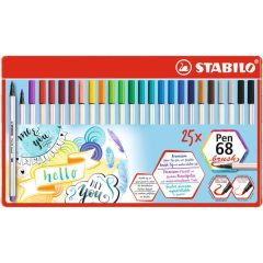 STABILO 68 brush, ecsetiron filckészlet 25db