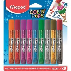 MAPED csillámos ragasztó, glitter 9db