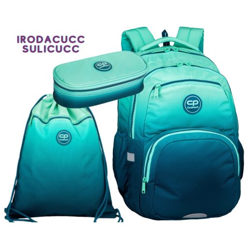 Iskolatáska szett, CoolPack, Gradient, Blue Lagoon